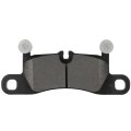 Rear D1453 Metal 4pcs W Hardware Disc Brake Pad Set