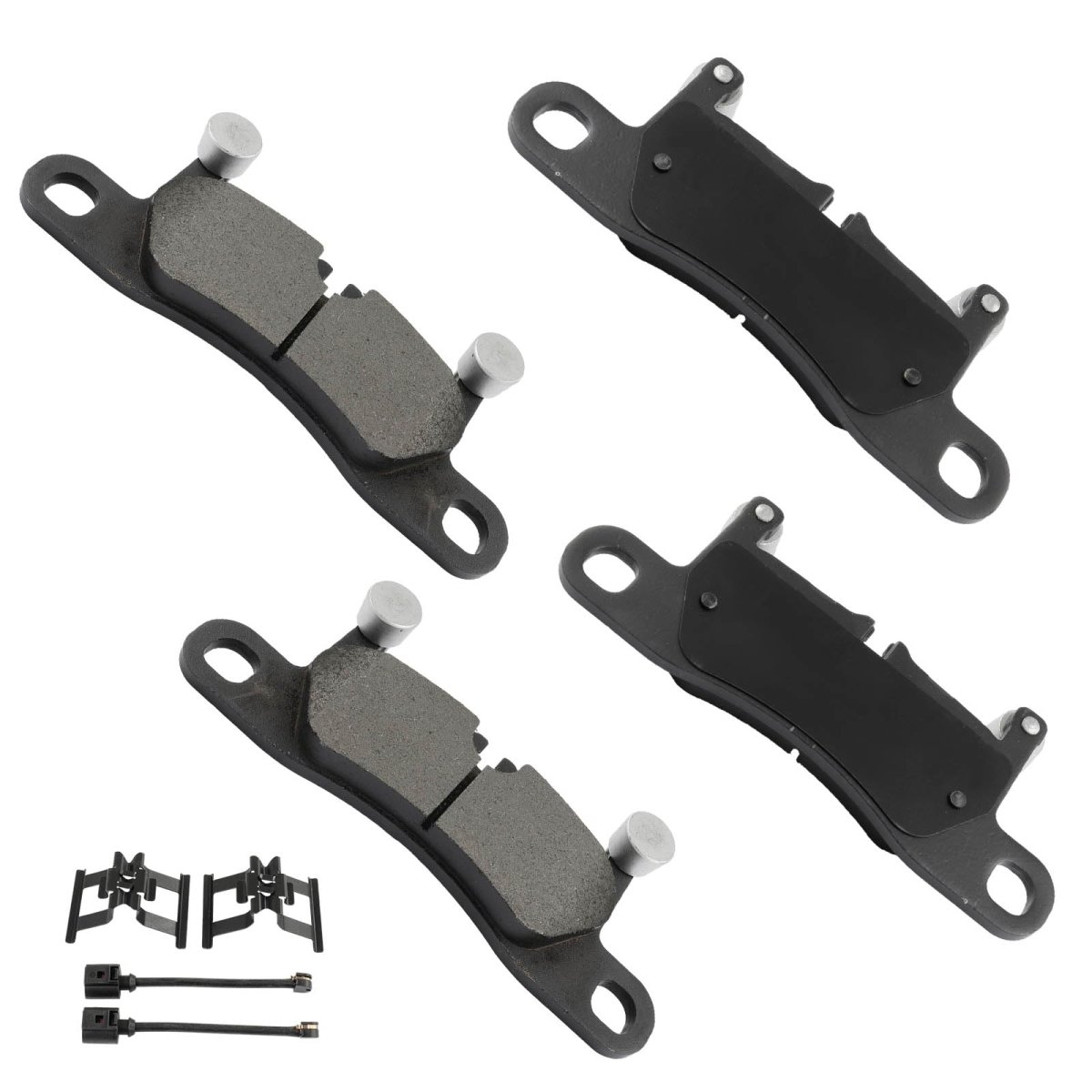 Rear D1453 Metal 4pcs W Hardware Disc Brake Pad Set