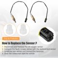 Uxcell 4 Pcs Car O2 Oxygen Sensor Air Fuel Ratio Replacement No Sg1108 For Bmw 323i 325i
