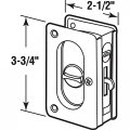 Prime-line N 7367 Pocket Door Privacy Lock With Pull Replace Old Or Damaged Locks Quickly And Easily A Satin Nickel 3-3 4a