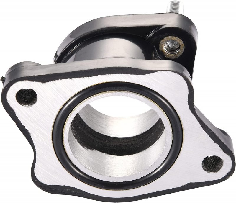 Deluxemoto 30mm Intake Manifold Carburetor Adapter Rubber Mounting Pipe For Cg 200cc 250cc Roketa Sunl Jcl Atv Quad Go Kart
