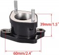 Deluxemoto 30mm Intake Manifold Carburetor Adapter Rubber Mounting Pipe For Cg 200cc 250cc Roketa Sunl Jcl Atv Quad Go Kart