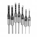 High Speed Steel Woodworking Square Hole Mortise Twist Drill Bit Set Wood Saw Mortising Chisel Countersink Drilling Tool 