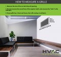 18 X Aluminum Return Grille Easy Air Flow Linear Bar Grilles Outer Dimensions 19 5 W H