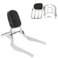 Detachable Backrest Sissy Bar W Luggage Rack Fit For Suzuki Intruder Volusia Vl800 2001-2011 Suzuki Boulevard C50 2005-2011 