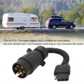 Keenso Trailer Plug Adapters 7 Pin Eu Round To 4 Us Wire Adapter Brass Wiring Connector For Rv Lights