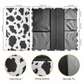 Afpanqz Cow Print Car Registration And Insurance Glove Box Organizer Portable Pu Leather Driver License Holder Auto Document