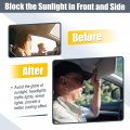 X Autohaux Pair Sun Visor Replacement For Toyota Camry 2007-2011 Left Driver Right Passenger Sides W Mirror Sunvisor