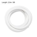 Silicone Foam Seal Weather Strip 7mm Dia 2 5m 8ft Sponge Rubber Cord Solid White