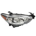 Headlight Assembly Replacement For Mazda 6 2014-2017 Housing Black Halogen Lamp Set Passenger Side Rh 1pc Ma2519160