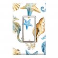 Graphics Wallplates Seahorse Shellfish Shading Single Rocker Gfci Wall Plate Cover 
