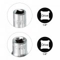 Uxcell 1 4-inch Drive By 8mm 12mm Deep Socket Set Of 4 Pcs Metric 6-point Cr-v Steel