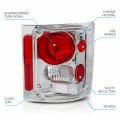 Amerilite Chrome Replacement Brake Tail Lights Set For Chevy Gmc Full Size C K 1500 2500 3500 Passenger And Driver Side