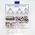 360pcs 8 Sizes Stainless Steel Flat Washers Assortment Set M2 5 M3 M4 M5 M6 M8 M10 