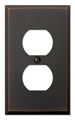 Amerelle 68ddb Manhattan 1 Duplex Wallplate Aged Bronze 