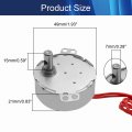 1pcs Synchronous Motor Ac 24v 4-5rpm Turntable Cw Ccw Direction 4w Tyc-50 Horizontal Hole Shaft Aicosineg