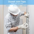 Uxcell Drywall Tape 1pcs 2 X 164ft Fiberglass Repair Self-adhesive Mesh Fiber Joint For Wall Crack Seam Patch