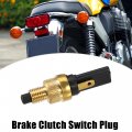 X Autohaux 2pcs 6mm Motorcycle Brake Tail Light Front Rear Clutch Switch Plug Universal For Scooter