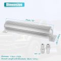 Uxcell 1 Set Transmission Oil Cooler2 Finned Aluminum Alloy Double Pass Trans With 1 4 Npt Universal Silver Tone