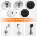 Shower Head Holder Suction Cup Handheld Removable Showerhead And Wall Mounted Bracket 65mm White