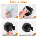 Shower Head Holder Suction Cup Handheld Removable Showerhead And Wall Mounted Bracket 65mm White
