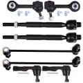 8-piece Fit For 2007008010-2011 Honda Cr-v 2wd 4x4-2 Front 2 Rear Right Left Sway Bar End Link 2 Outer 2 Inner Tie Rod Ends 