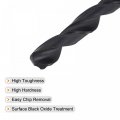 Uxcell 6542 High Speed Steel Straight Shank Twist Jobber Drill Bit Fully Ground Black Oxide Bits 7 9mm Diameter 117mm Total