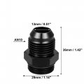 X Autohaux 2pcs Black 10an Male To M22 1 5mm Thread Tube Hardline Fuel Line Adapter Oil Gas Pipe Fitting