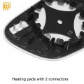 X Autohaux Car Rearview Left Driver Side Heated Mirror Glass Replacement With Backing Plate For Tesla Model 3 2017 2018 2019