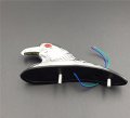 Smt-chrome Front Fender Bonnet Eagle Head With Red Led Eyes B01b2654k6