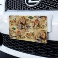 Lions African Animal Family Pride Pattern Novelty Metal Vanity Tag License Plate