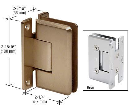 C R Laurence C0l037bbrz Crl Brushed Bronze Cologne 037 Series Wall Mount Hinge
