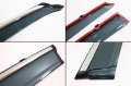 Premium Smoke Tinted Window Visor Rain Guard Deflector W Clips Chrome Trim Compatible With For 2013-2015 Nissan Altima 4 Door