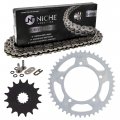 Niche Drive Sprocket Chain Combo For Suzuki Gsxr600 Front 16 Rear 45 Tooth 520v O-ring 110 Links