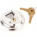 Red Hound Auto 2-3 4 Inches 70mm Stainless Disc Padlock Shackle Trailer Self Storage Single Lock With 2 Keys