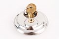 Red Hound Auto 2-3 4 Inches 70mm Stainless Disc Padlock Shackle Trailer Self Storage Single Lock With 2 Keys