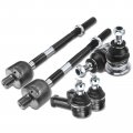 A-premium Set Of 6 Front Upper Ball Joint Inner Outer Tie Rod End Compatible With Chrysler Sebring 95-00 Dodge Avenger 