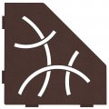Schluter Systems Pentagonal Corner Shelf-e Curve Design -bronze Ses2d6tsob Kerdi-line Shower Acessory 