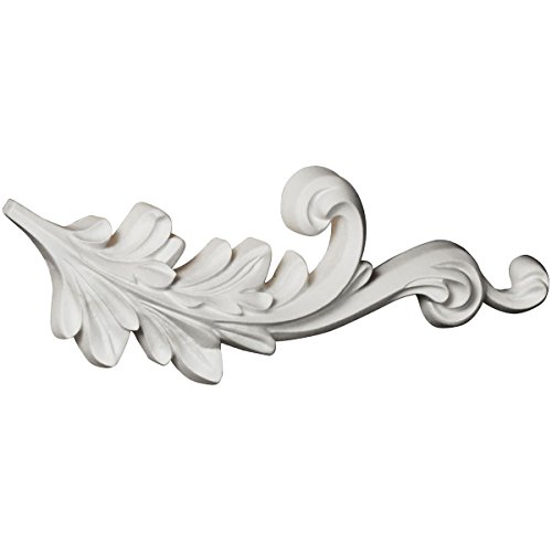 Ekena Millwork Onl04x10x01rb-r 3 5 8 Inch W X 9 1 2 H 7 P Robin Scroll Onlay Right White