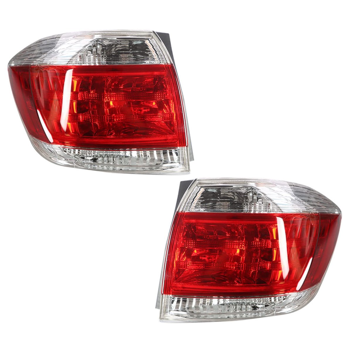 2-pack Rear Left And Right Tail Light Assembly Replacement For Highlander 2011-2013 Driver Passenger Side Brake Lamp