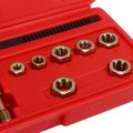 Keenso Metric Thread Chaser Set Durable Rethreading Tap Die Tool Kit For Repairing Nuts Bolts Studs Carbon Steel 15pcs