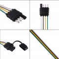 Trailer Connector Akozon 6-24v 4 Pin Flat Plug Socket Wiring Adapter For Caravan Towbar Towing