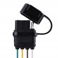 Trailer Connector Akozon 6-24v 4 Pin Flat Plug Socket Wiring Adapter For Caravan Towbar Towing
