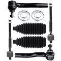 6-piece Fit For 1998-2005 Lexus Gs300 1998000 Gs400 2001-2005 Gs430-2 Inner Tie Rod End 2 Outer 2 Steering Rack Boot 
