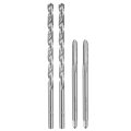 Tap And Drill Bit Set 2pcs M6 X 1 Metric Straight Flute Thread Screw Taps 100mm Extra Long 6mm Twist Bits 138mm Hss-6542 