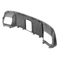 Front Bumper Grille For Jeep Grand Cherokee 2017 2018 2019 2020 2021 Textured Black Tow Hook Holes Adaptive Cruise Control 