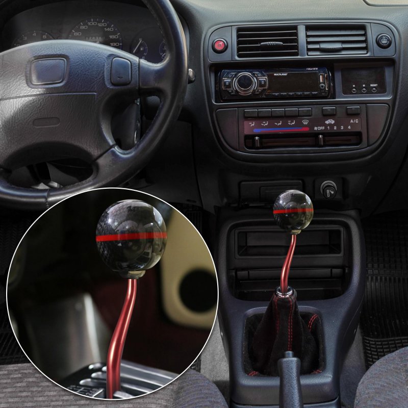 Car Short Throw Shifter Replacement Kit For Honda Civic 1988-2000 Red