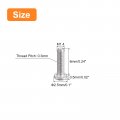 Uxcell M1 4-0 3 X 6mm 100pcs Flat Round Head Screws 304 Stainless Steel Phillips Drive Machine Hardware Fastener For Furniture