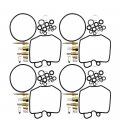 Secosautoparts 4pcs 1980-1983 Compatible With Honda Carburetor Carb Repair Rebuild Kit Gl1100 Gl 1100