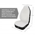 For U Designs Universal Auto Accessories Front Seat Protector Bucket Covers Most Cars Suv Trucks Van Blue Rose And Leopard